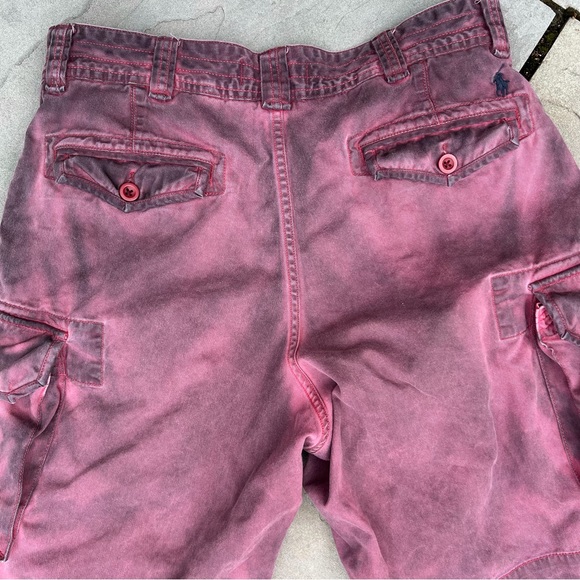 Y2K Reworked Overdyed Cargo Utility Shorts Distressed - Picture 8 of 11
